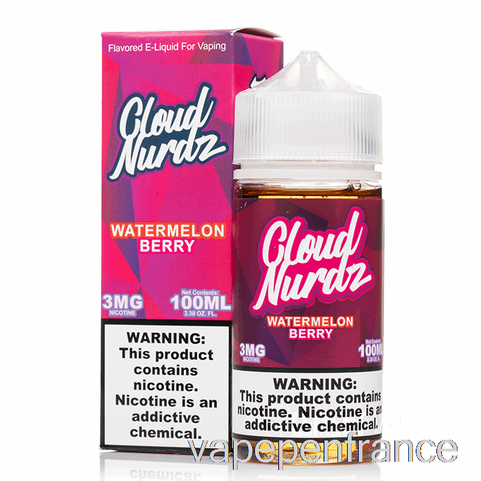 Baie De Pastèque - Cloud Nurdz - Stylo Vape 100 Ml 0 Mg